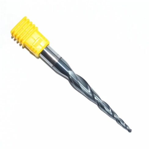 HRC55 Solid Carbide D8*R1.5 * 47 * 85L TiALN Coated Taper Ball Nose End Mill,Cone milling Cutter,Spherical Woodworking Router bit(10PCS) in Kuwait