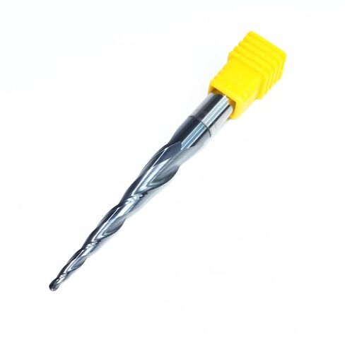 HRC55 Solid Carbide D8*R1.5 * 47 * 85L TiALN Coated Taper Ball Nose End Mill,Cone milling Cutter,Spherical Woodworking Router bit(10PCS) in Kuwait