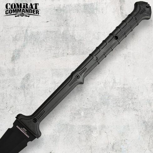 Combat Commander Thai Gladius Sword and Scabbard with Shoulder Harness-1065 Carbon Steel Blade, Penetrating Point, Hard-Coat Finish, Nylon Fiber Handle-Designed for Today's Warrior-Length 40" in Saudi Arabia