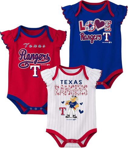 Outerstuff MLB حديثي الولادة وطفل رضيع الفتيات 3pk زاحف in Kuwait