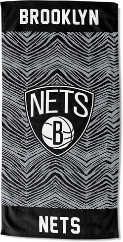 Zubaz by Northwest NBA Classic Zebra Print Beach Fail ، 30 × 60 ، نيويورك نيكس in Kuwait