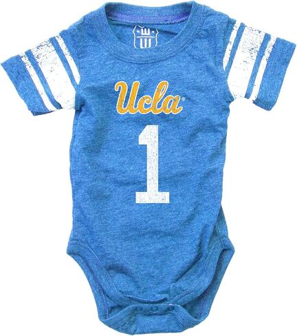 Wes and Willy Infant College Football Jersey One Piece Bodysuit in Kuwait