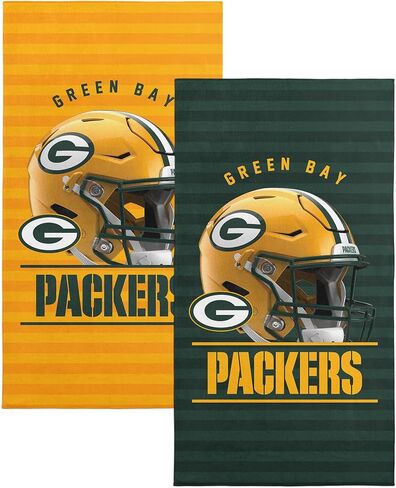 NORTHWEST NFL Green Bay Packers 2-Pack Beach Towel Set, 30" x 60" Each, Standard, Team Colors in Saudi Arabia
