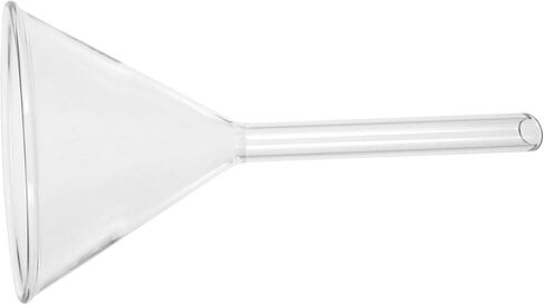 Heallily Solid Triangle Glass Fawnel 60 مم قمع مختبر البورسليت السميك للسائل والصلبة للكيمياء ومطبخ استخدام زجاجات وموزعات in Saudi Arabia