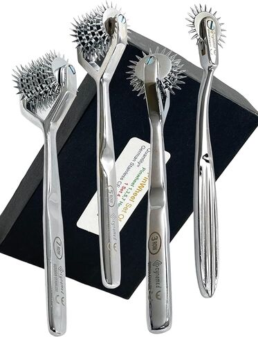 PREMIUM GERMAN SET OF 4 PCS DIAGNOSTIC NEUROLOGICAL WARTENBERG SENSORY PINWHEEL PIN WHEEL 1, 3, 5, 7 HEAD -A+ QUALITY in Saudi Arabia