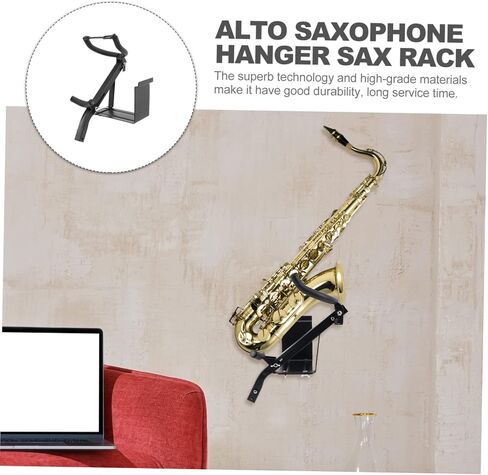 Portable Tenor Sax Stand Wall Mount Holder Saxophone Bracket for Home Music Classroom with Easy Installation and Scratch Design in Saudi Arabia