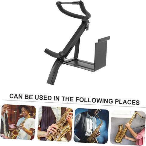 Portable Tenor Sax Stand Wall Mount Holder Saxophone Bracket for Home Music Classroom with Easy Installation and Scratch Design in Saudi Arabia
