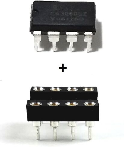 Intersil CA3080EZ عالي الأداء مضخمات الموصلات التشغيلية IC & 8-PIN DIP مع دبابيس الاتصال المعنية (حزمة 5) in Saudi Arabia