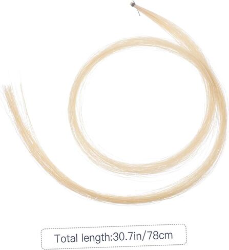 TOYANDONA Mongolian Horse Hair Bow Hairs for Violin Cello Erhu Unbleached Lightweight Long Replacement for String Instrument Bows Accessories in Kuwait