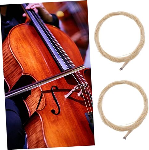 TOYANDONA Mongolian Horse Hair Bow Hairs for Violin Cello Erhu Unbleached Lightweight Long Replacement for String Instrument Bows Accessories in Kuwait