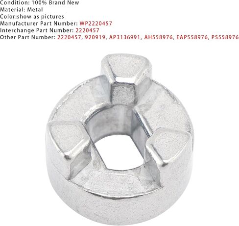WP2220458 Coupling Ice Makers and Dispensers 2220458 2198627 8206688 920920 in Kuwait