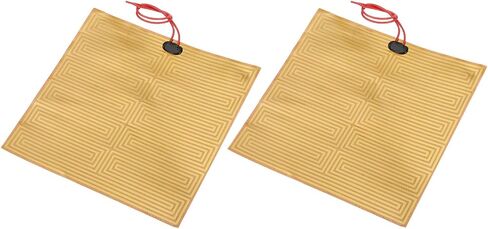 MECCANIXITY 2pcs Heater Film Heating Plate, 150W 24V Polyimide Heat Pad Adhesive PI Heater Elements Film 200mmx200mm Heater Strip for Constant Temperature in Saudi Arabia