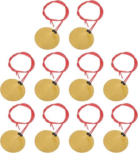 MECCANIXITY 10pcs Heater Film Heating Plate, 13W 12V Polyimide Heat Pad Adhesive PI Heater Elements Film 70mm Dia Heater Strip for Constant Temperature in Saudi Arabia