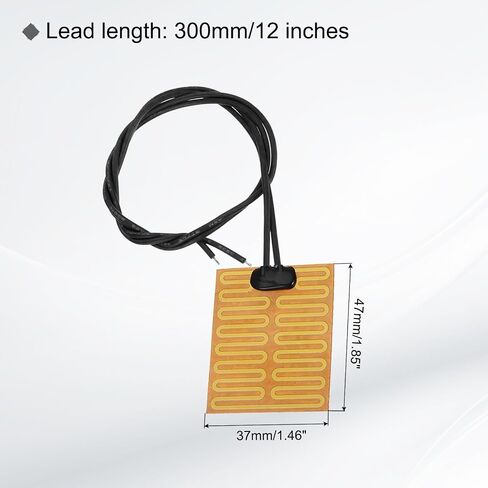 MECCANIXITY 5pcs Heater Film Heating Plate, 4.2W 5V Polyimide Heat Pad Adhesive PI Heater Elements Film 47mmx37mm Heater Strip for Constant Temperature in Saudi Arabia