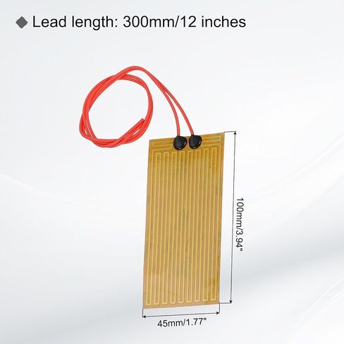 MECCANIXITY 8pcs Heater Film Heating Plate, 30W 24V Polyimide Heat Pad Adhesive PI Heater Elements Film 100mmx45mm Heater Strip for Constant Temperature in Saudi Arabia