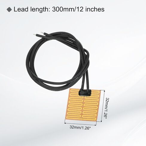 MECCANIXITY 6pcs Heater Film Heating Plate, 4.2W 5V Polyimide Heat Pad Adhesive PI Heater Elements Film 32mmx32mm Heater Strip for Constant Temperature in Saudi Arabia