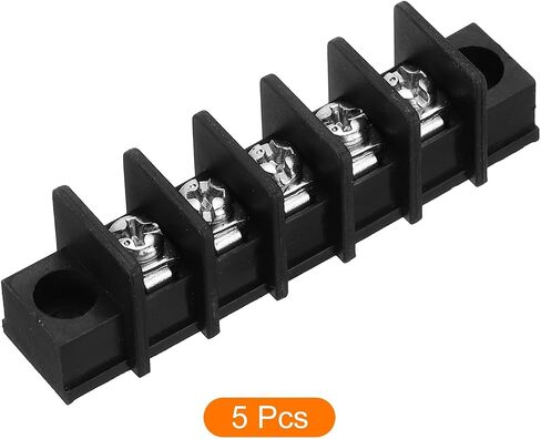 UXCELL 5 PCS 5 مواضع كتلة طرفية 300V 20A 9.5MM ملعب صفوف واحدة 5 دوائر DIN ROW ROW MERTINALS Strip in Kuwait