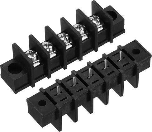 UXCELL 5 PCS 5 مواضع كتلة طرفية 300V 20A 9.5MM ملعب صفوف واحدة 5 دوائر DIN ROW ROW MERTINALS Strip in Kuwait