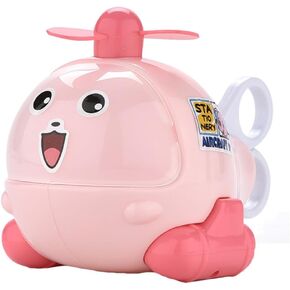 Cartoon Aircraft Pencil Sharpener with Scissor Eraser Pencil Ruler Stapler Portable Stationery Set Back to Supplies (Random Style)