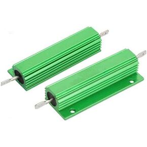 BULUSHI 100 واط 100 أوم المقاومة المسمار جبل الألومنيوم شل Wirewound المقاوم الأخضر 2 قطعة (100W-100ΩJ) in Kuwait