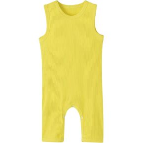 Enfants Chéris Toddler Romper Sleeveless Baby Boy Girl Ribbed One Piece Outfits 6M-3 Years