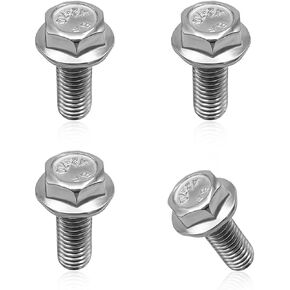 8PCS Car Top Front Skid Plate Bolts, Stainless Steel 12mm Hex Head Skid Plate Bolts Compatible with 4Runner Fj Cruiser Land Cruiser Sequoia Tacoma, Car Accessories Replacement