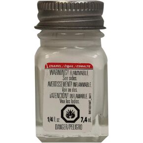 Testors Enamel Paint, Flat White, 1/4-Ounce
