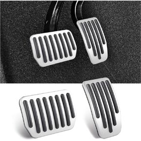 2PCS Anti-Slip Car Pedal Covers Compatible with Tesla Model 3 / Tesla Model Y Accessories,Driller-Free Car Accessories Gas & Brake Pedal Covers for Car Decorations & Safety (Black)