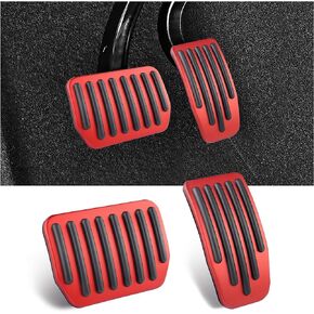 2PCS Anti-Slip Car Pedal Covers Compatible with Tesla Model 3 / Tesla Model Y Accessories,Driller-Free Car Accessories Gas & Brake Pedal Covers for Car Decorations & Safety (Black)