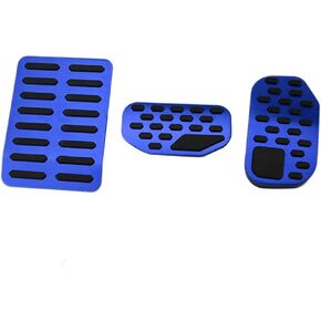 3PCS Foot Rest Pedal Cover Aluminum Alloy Pedals No Drilling Anti-Slip Brake and Accelerator Pedal Pads Driver Foot Rest Pad Dead Pedals Brake Pedal Covers for Ford F150 2021 2022 2023-Silver
