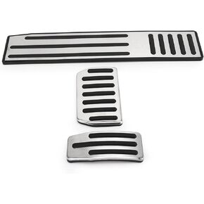 Automotive Interior 3Pcs Foot Pedal Set Accelerator Brake Footrest Pads Stainless Steel Rubber Antislip Replacement for Tesla Model S X in Saudi Arabia