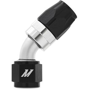 Mishimoto MMFT-SW-10-45 -10AN Braided Line Fitting, 45 Degree , Black