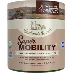 by Katherine Heigl- Super Mobility Canine Supplement Organic Ingredients Helps Maintain Healthy Cartilage, Optimal Joint Function (90 Grams, 30 Scoops)