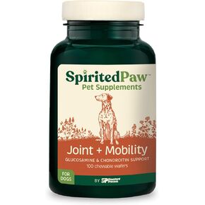 Joint and Mobility for Dogs - Joint Support Supplement for Dogs - Antioxidant Supplement with Vitamin C & E - Dog Supplement with Glucosamine & Chondroitin - 100 Chewable Wafers
