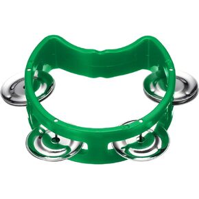 PATIKIL Tambourine, Jingle Bells Wrist Bells Hand Bell Percussion Instruments Musical Rhythm Band Plastic for Adults Church Birthday Party Christmas, Black