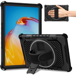 for 2023 Release Fire HD 10 Tablet Case 13th Generation with 360 Rotating Kickstand Hand Strap(No Screen Protector, for Kids)Dual Layer Impact Resistance Rugged Case,for 10in Sony Nokia iPhone