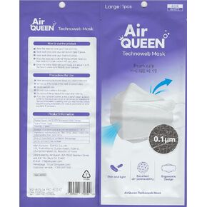 Air Queen Nano Filter Face Mask Individually Packaged (10-Pack)