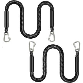 Boat Dock Line (4 ft-5.5ft), Mooring Bungee Rope for Boat, Boat Accessories, Ideal for Jet Ski, SeaDoo, Kayak, Pontoon,Power Boat WaveRunner, Boating Gifts, 4 Pack