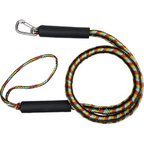 Bungee Docking Lines Stretchable with Foam Float for Boat Shock Absorb Docking Boat Rope Tie Mooring Rope Boat Accessories 4FT 5FT 6FT