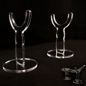 Shofar Stand,Ram Horn Holder, Mobile Removable Shofar Display Stand Shofar Storage Stand for Shofar Home Office Decoration (Transparent)
