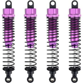 Hosim Shock Absorber 108mm Aluminum,Front & Rear Adjustable Assembled Spring Damper Suspension for 1/10 HSP RC Cars,Redcat Volcano EXP/Pro Volcano S30 Monster Truck Upgraded Option Parts Gold 4PCS…