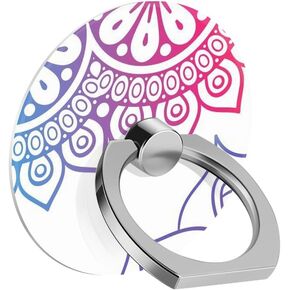 قبضة حامل حلقة الهاتف الخليوي، زهرة الماندالا البوهيمية الأرجوانية، حامل حلقة الإصبع يدور 360 درجة، مقبض خلفي عالمي للهاتف الخلوي، مسند حلقة الإصبع in Kuwait