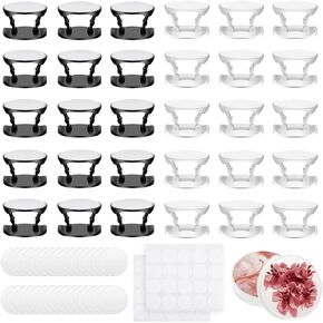 ULENDIS 30 Pieces Blank Sublimation Phone Holders Set, Collapsible Brackets with 30 Sublimation Aluminum Sheets, DIY Expanding Finger Stand for Smartphones and Tablets(White)