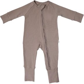 Organic Cotton Baby Romper, Cotton Pajamas and Loungewear for Baby, Gender Neutral Essentials, 0-3 Months, Cocoa Brown in Kuwait