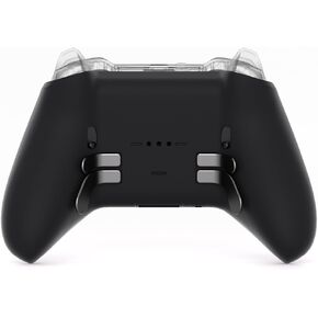 eXtremeRate Replacement Bottom Shell Case for Xbox Elite Series 2 Controller, Custom Black Back Housing Shell Cover for Xbox Elite Series 2 Core Wireless Controller Model 1797 - Without Controller