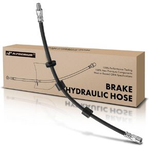 A-Premium Front Brake Hydraulic Hose Compatible with Select BMW Models - 525i, 525iT, 530i, 535i, 540i, 735i, 735iL, 740i, 740iL, 750iL, 840Ci, 850Ci, 850CSi, 850i, L6, L7, M5 - Replace# 34321159891
