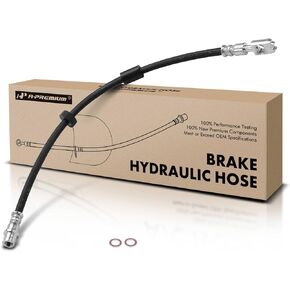 A-Premium Front Brake Hydraulic Hoses Compatible with Select Volkswagen Models - Jetta 1999-2005, Golf 1999-2006, Golf City 2007-2010, Beetle 1998-2010 - Replace# 1J0611701N(Pack of 2)