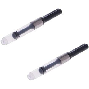 2Pcs Black Universal Fountain Pen Ink Converter Standard Push Piston Fill InkAbsorber Deft Writing and Correction Supplies Pens and Refills