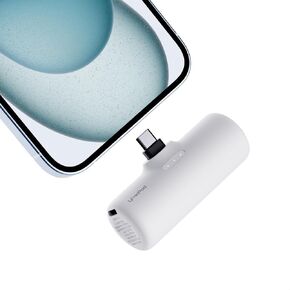 Portable Charger with Tiny Size,Upgraded 15W 3500mAh Power Bank with Built-in USB-C Plug Compatible with iPhone 15/15 Plus/15 Pro/15 Pro Max Series,iPad,Black