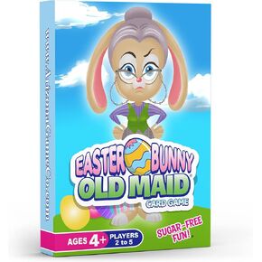 Arizona GameCo Easter Bunny Old Maid Card Game - a Fun Easter Game for Kids Ages 4-8 - Makes a Great Gift, Easter Basket Stuffer or Filler